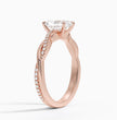 ecomposer-metal type-rose-gold-18K,ecomposer-ring setting-twisted