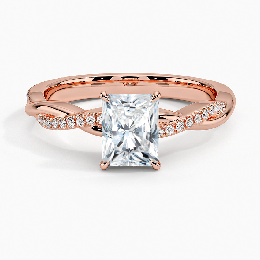 ecomposer-metal type-rose-gold-18K,ecomposer-ring setting-twisted