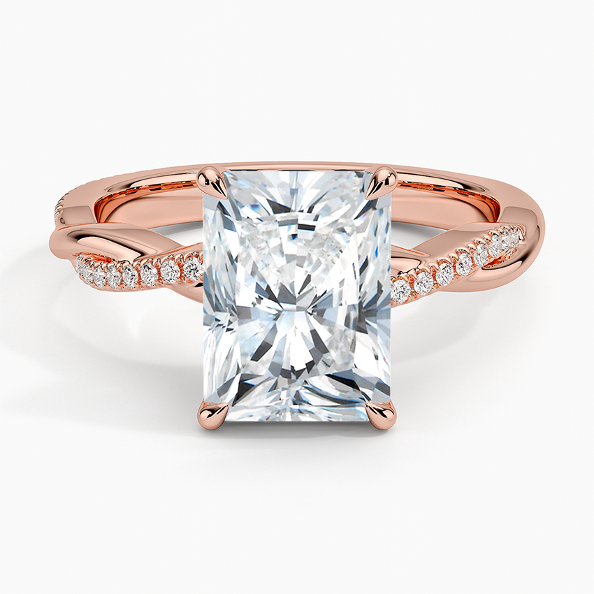 ecomposer-view with diamond shape-radiant,ecomposer-size-2.5-ct,ecomposer-metal type-rose-gold-18k