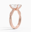 ecomposer-view with diamond shape-radiant,ecomposer-size-2-ct,ecomposer-metal type-rose-gold-18k