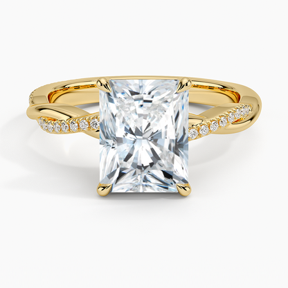 ecomposer-view with diamond shape-radiant,ecomposer-size-2-ct,ecomposer-metal type-yellow-gold-18k