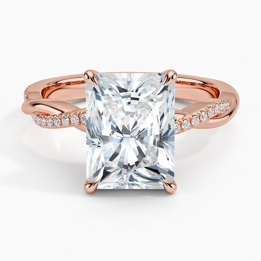 ecomposer-view with diamond shape-radiant,ecomposer-size-3-ct,ecomposer-metal type-rose-gold-18k
