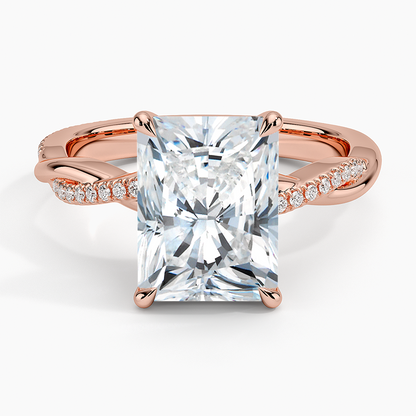 ecomposer-view with diamond shape-radiant,ecomposer-size-3-ct,ecomposer-metal type-rose-gold-18k