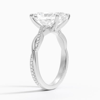ecomposer-view with diamond shape-radiant,ecomposer-size-3-ct,ecomposer-metal type-white-gold-18k