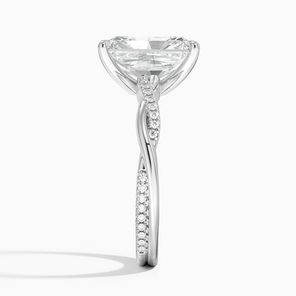 ecomposer-view with diamond shape-radiant,ecomposer-size-3-ct,ecomposer-metal type-white-gold-18k