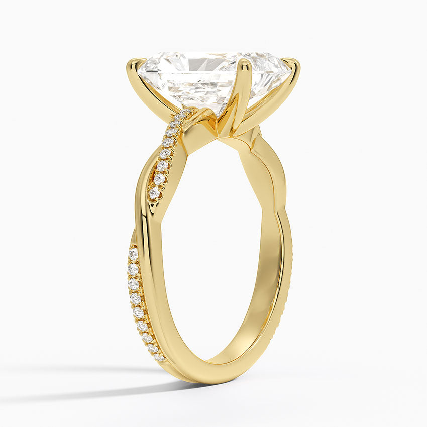 ecomposer-view with diamond shape-radiant,ecomposer-size-3-ct,ecomposer-metal type-yellow-gold-18k