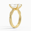 ecomposer-metal type-yellow-gold-18K,ecomposer-ring setting-twisted