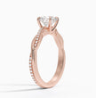 ecomposer-view with diamond shape-round,ecomposer-size-1-ct,ecomposer-metal type-rose-gold-18k