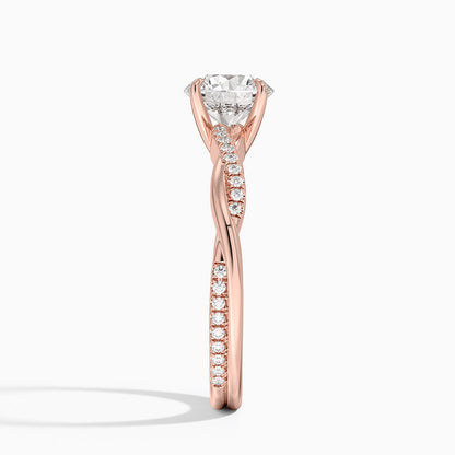 ecomposer-view with diamond shape-round,ecomposer-size-1-ct,ecomposer-metal type-rose-gold-18k