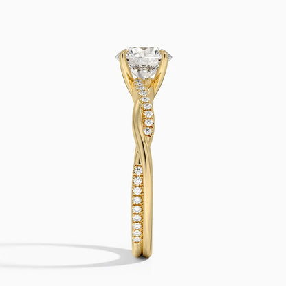 ecomposer-view with diamond shape-round,ecomposer-size-1-ct,ecomposer-metal type-yellow-gold-18k