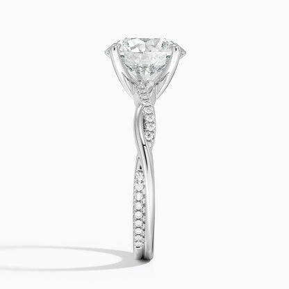 ecomposer-view with diamond shape-round,ecomposer-size-3-ct,ecomposer-metal type-white-gold-18k