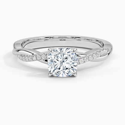 ecomposer-view with diamond shape-cushion,ecomposer-size-1-ct,ecomposer-metal type-white-gold-18k