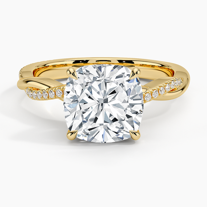 ecomposer-view with diamond shape-cushion,ecomposer-size-2.5-ct,ecomposer-metal type-yellow-gold-18k