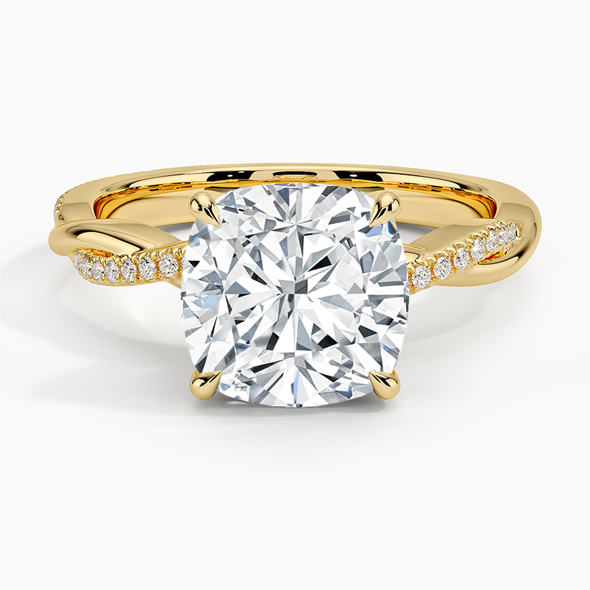 ecomposer-view with diamond shape-cushion,ecomposer-size-2.5-ct,ecomposer-metal type-yellow-gold-18k