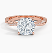 ecomposer-view with diamond shape-cushion,ecomposer-size-2-ct,ecomposer-metal type-rose-gold-18k