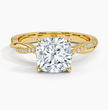 ecomposer-view with diamond shape-cushion,ecomposer-size-2-ct,ecomposer-metal type-yellow-gold-18k