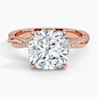 ecomposer-view with diamond shape-cushion,ecomposer-size-3-ct,ecomposer-metal type-rose-gold-18k