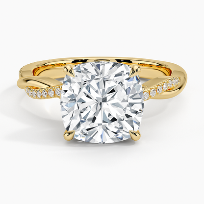 ecomposer-view with diamond shape-cushion,ecomposer-size-3-ct,ecomposer-metal type-yellow-gold-18k