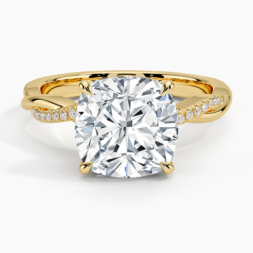 ecomposer-view with diamond shape-cushion,ecomposer-size-3-ct,ecomposer-metal type-yellow-gold-18k