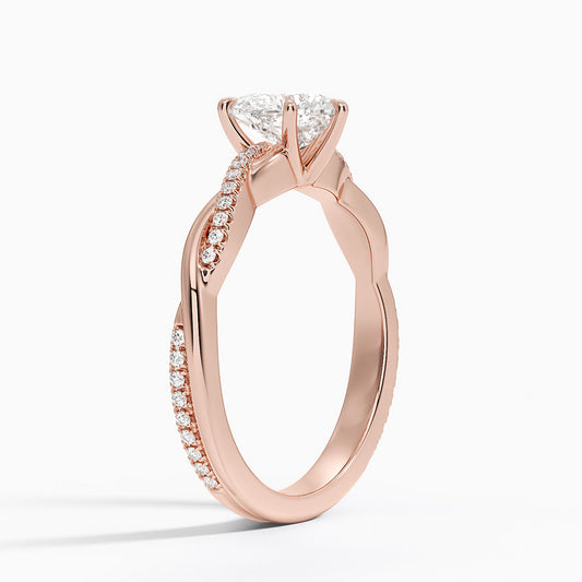 ecomposer-view with diamond shape-heart,ecomposer-size-1-ct,ecomposer-metal type-rose-gold-18k