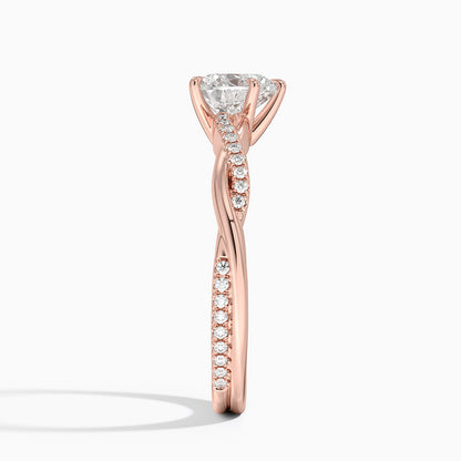 ecomposer-view with diamond shape-heart,ecomposer-size-1-ct,ecomposer-metal type-rose-gold-18k