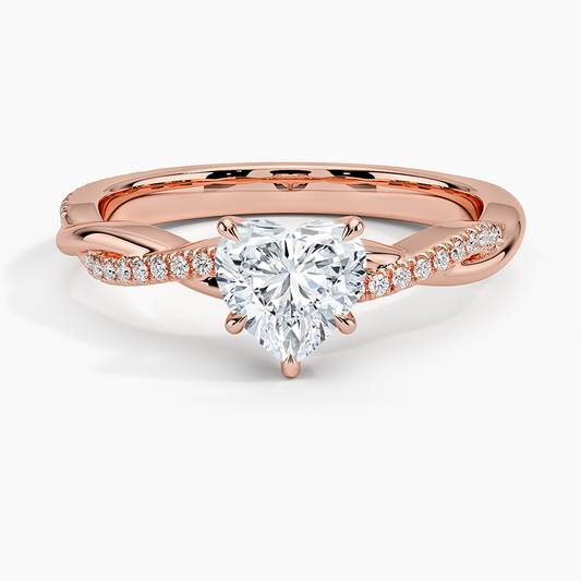 ecomposer-view with diamond shape-heart,ecomposer-size-1-ct,ecomposer-metal type-rose-gold-18k