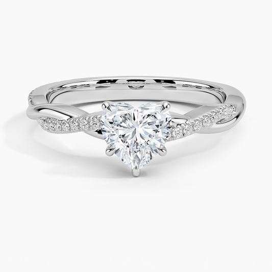 ecomposer-view with diamond shape-heart,ecomposer-size-1-ct,ecomposer-metal type-white-gold-18k