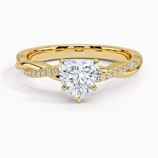 ecomposer-view with diamond shape-heart,ecomposer-size-1-ct,ecomposer-metal type-yellow-gold-18k