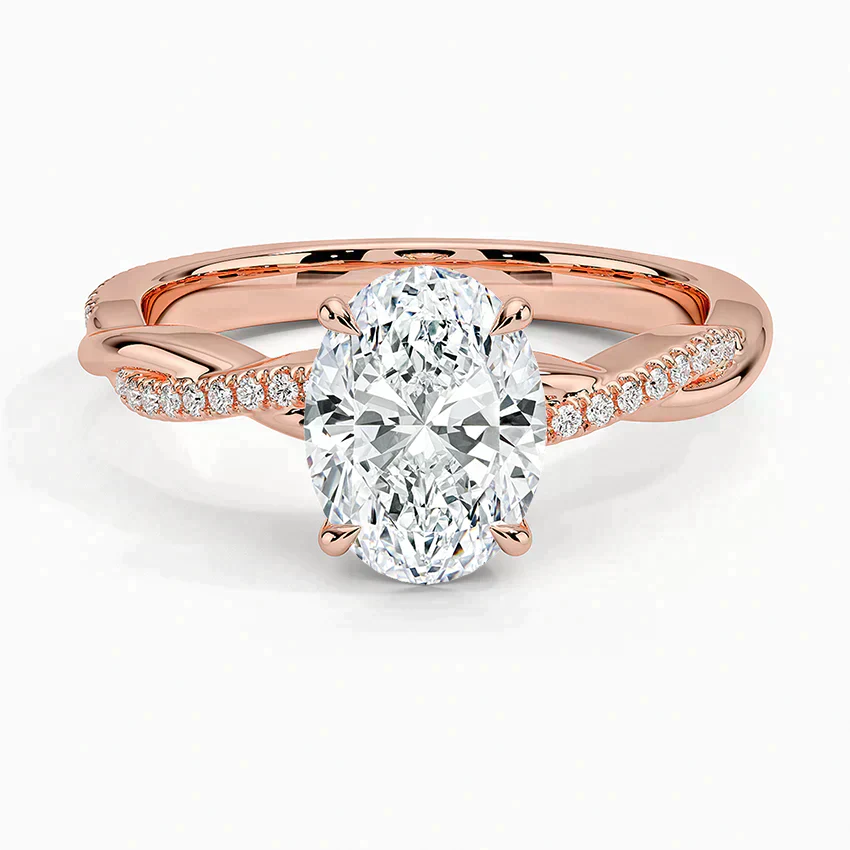 ecomposer-view with diamond shape-oval,ecomposer-size-1.5-ct,ecomposer-metal type-rose-gold-18k