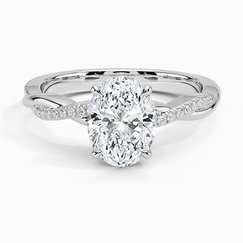 ecomposer-view with diamond shape-oval,ecomposer-size-1.5-ct,ecomposer-metal type-white-gold-18k