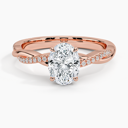ecomposer-view with diamond shape-oval,ecomposer-size-1-ct,ecomposer-metal type-rose-gold-18k