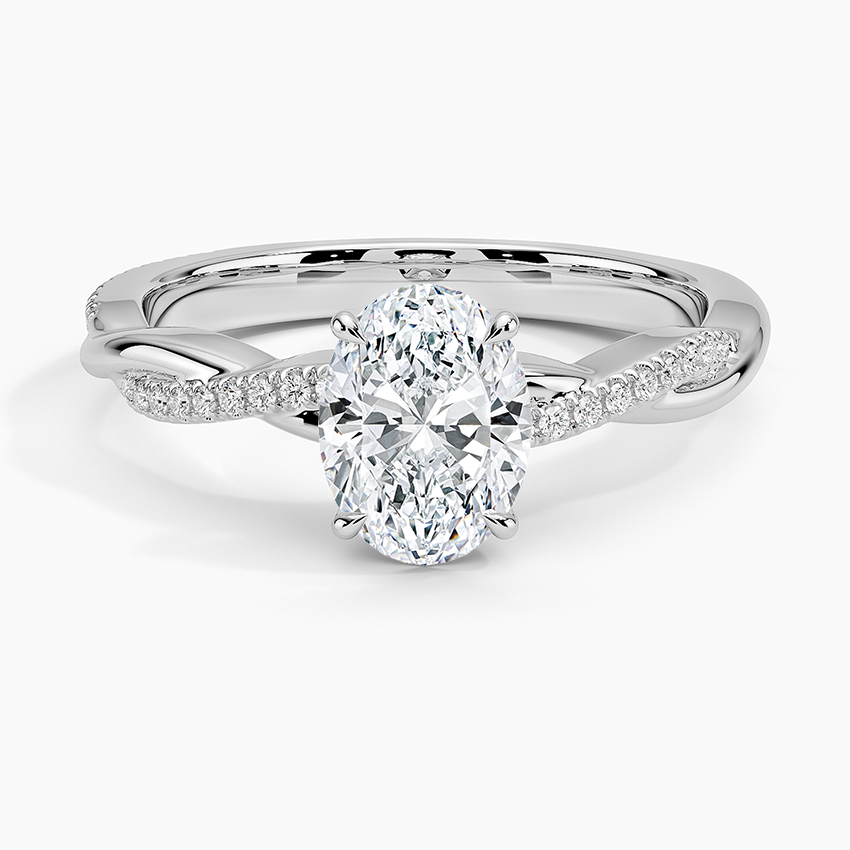 ecomposer-view with diamond shape-oval,ecomposer-size-1-ct,ecomposer-metal type-white-gold-18k