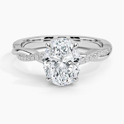 ecomposer-view with diamond shape-oval,ecomposer-size-2-ct,ecomposer-metal type-white-gold-18k