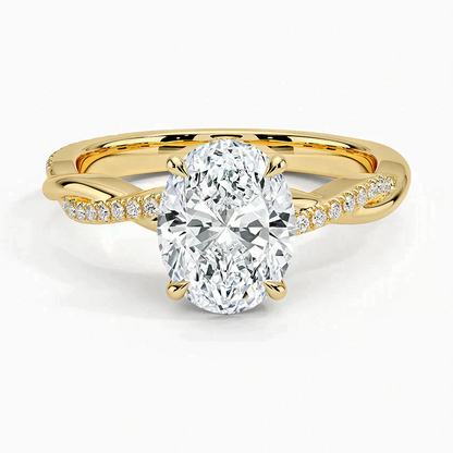 ecomposer-view with diamond shape-oval,ecomposer-size-2-ct,ecomposer-metal type-yellow-gold-18k