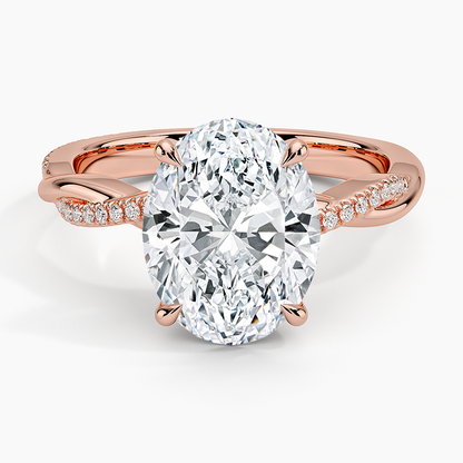 ecomposer-view with diamond shape-oval,ecomposer-size-3-ct,ecomposer-metal type-rose-gold-18k
