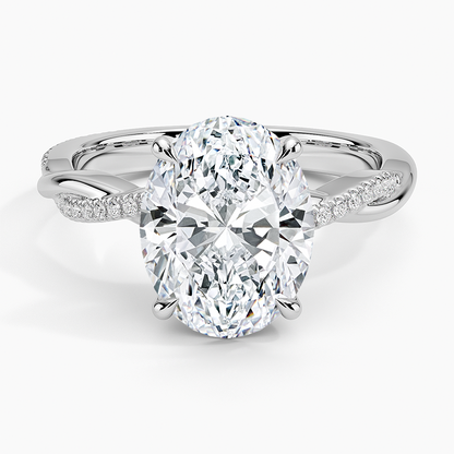 ecomposer-view with diamond shape-oval,ecomposer-size-3-ct,ecomposer-metal type-white-gold-18k