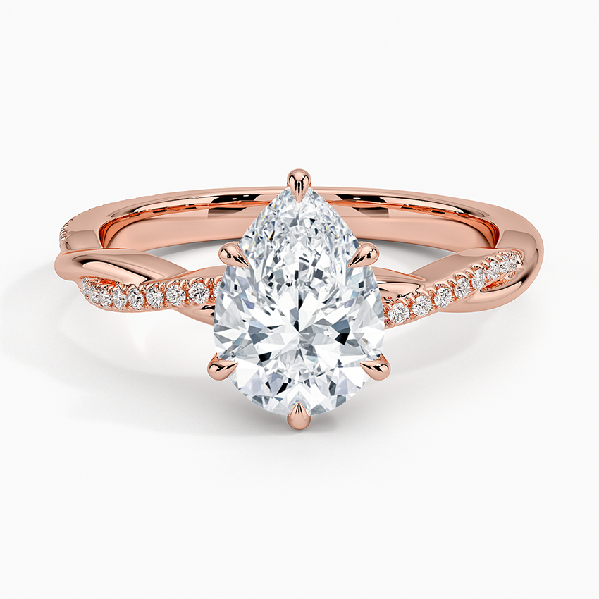 ecomposer-view with diamond shape-pear,ecomposer-size-1.5-ct,ecomposer-metal type-rose-gold-18k