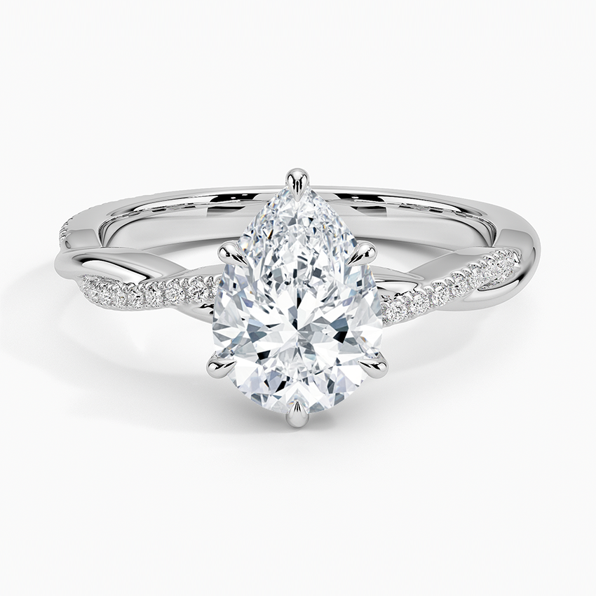 ecomposer-view with diamond shape-pear,ecomposer-size-1.5-ct,ecomposer-metal type-white-gold-18k