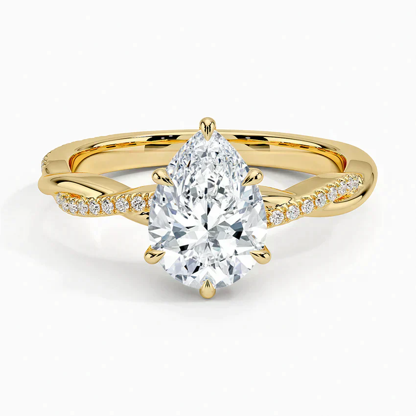 ecomposer-view with diamond shape-pear,ecomposer-size-1.5-ct,ecomposer-metal type-yellow-gold-18k