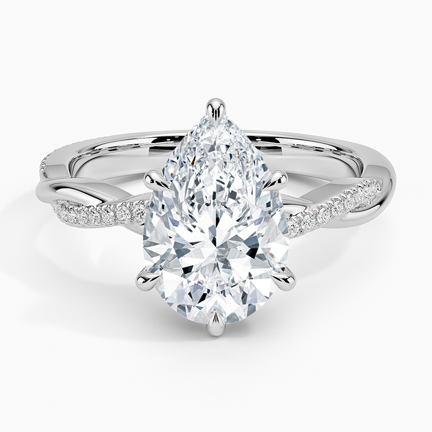 ecomposer-view with diamond shape-pear,ecomposer-size-2.5-ct,ecomposer-metal type-white-gold-18k