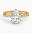 ecomposer-view with diamond shape-pear,ecomposer-size-2-ct,ecomposer-metal type-yellow-gold-18k