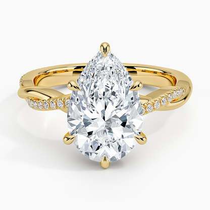 ecomposer-view with diamond shape-pear,ecomposer-size-3-ct,ecomposer-metal type-yellow-gold-18k