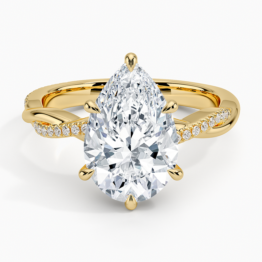 ecomposer-view with diamond shape-pear,ecomposer-size-3-ct,ecomposer-metal type-yellow-gold-18k