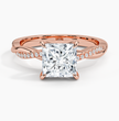 ecomposer-metal type-rose-gold-18K,ecomposer-ring setting-twisted
