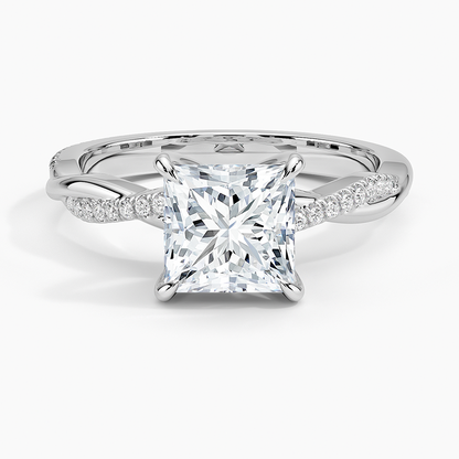 ecomposer-view with diamond shape-princess,ecomposer-size-1.5-ct,ecomposer-metal type-white-gold-18k