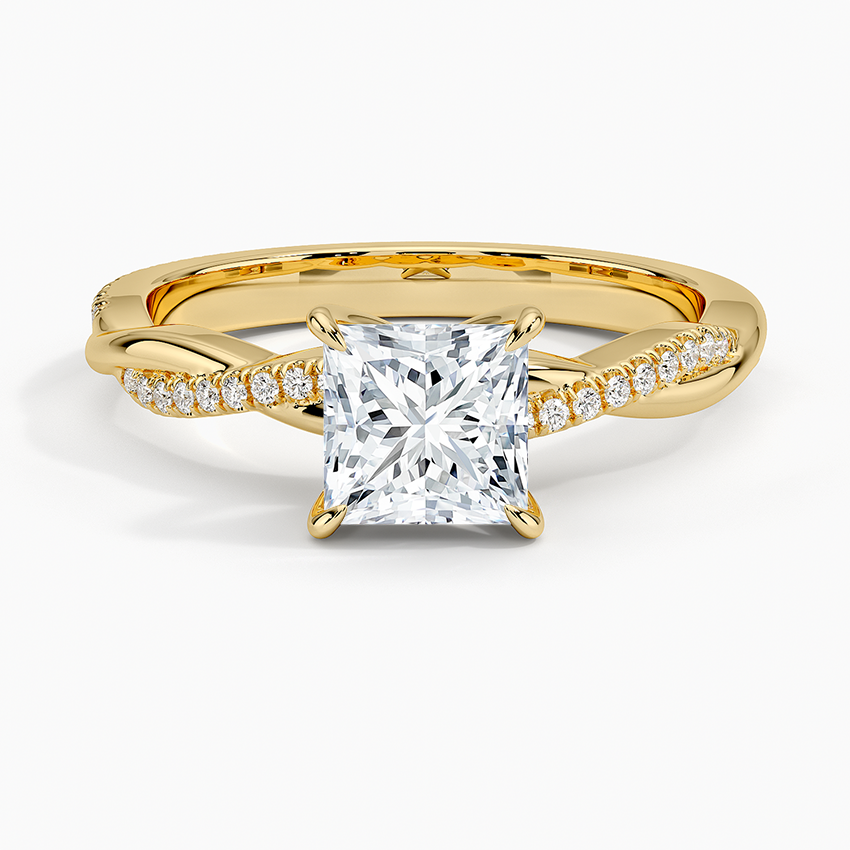 ecomposer-view with diamond shape-princess,ecomposer-size-1-ct,ecomposer-metal type-yellow-gold-18k