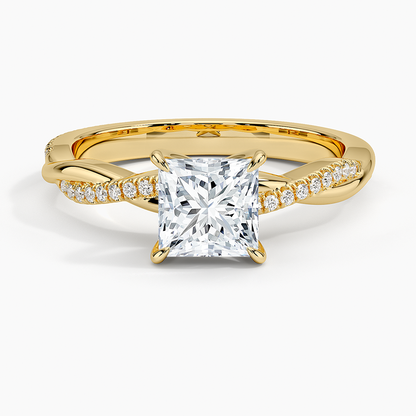 ecomposer-view with diamond shape-princess,ecomposer-size-1-ct,ecomposer-metal type-yellow-gold-18k