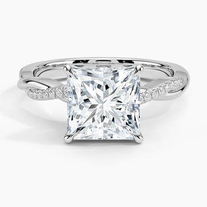 ecomposer-view with diamond shape-princess,ecomposer-size-2.5-ct,ecomposer-metal type-white-gold-18k