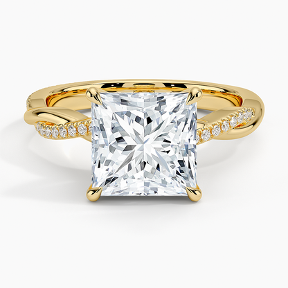 ecomposer-view with diamond shape-princess,ecomposer-size-3-ct,ecomposer-metal type-yellow-gold-18k