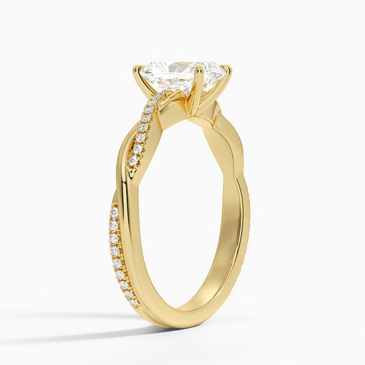 ecomposer-view with diamond shape-radiant,ecomposer-size-1-ct,ecomposer-metal type-yellow-gold-18k